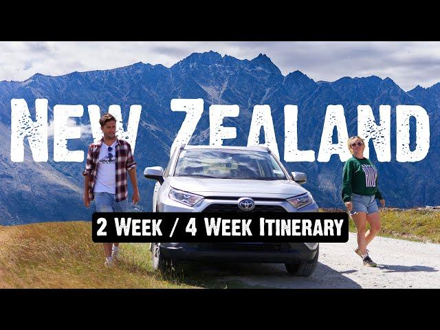 New Zealand North & South Islands ITINERARY  2 Weeks / 4 Weeks & More