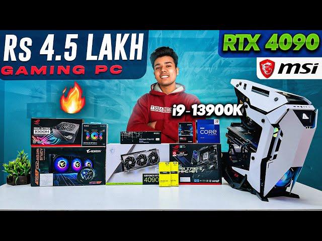 Rs 4.5 Lakh ULTIMATE PC Build 2023 | Intel i9-13900K & MSI RTX 4090 SUPRIM X | Gaming & Editing PC