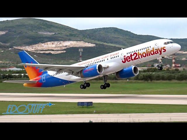 Jet2 Holidays - Boeing 757-200 G-LSAD - Takeoff Split Airport SPU/LDSP