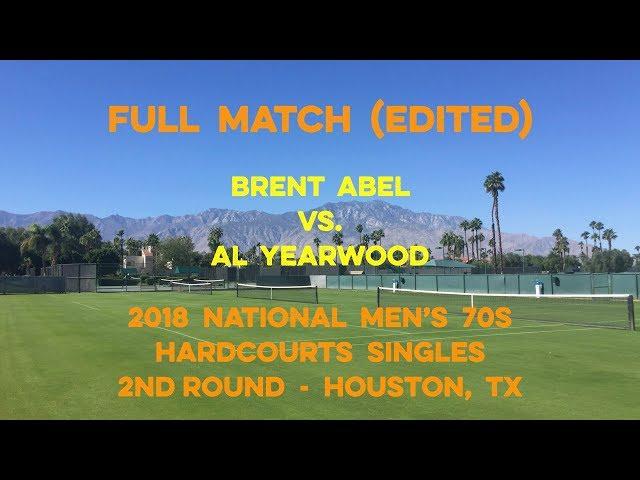 Tennis Singles Strategy - Full match (Edited) - Abel vs. Yearwood - 2018 National 70s Indoors