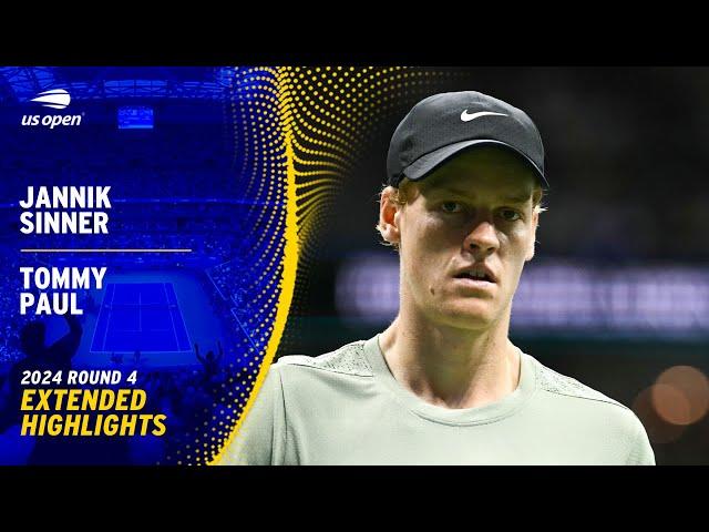 Jannik Sinner vs. Tommy Paul Extended Highlights | 2024 US Open Round 4
