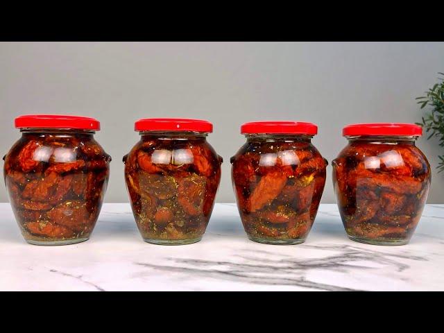 I love tomatoes  this way for winter! How to make dried tomatoes in olive oil with aromatic herbs