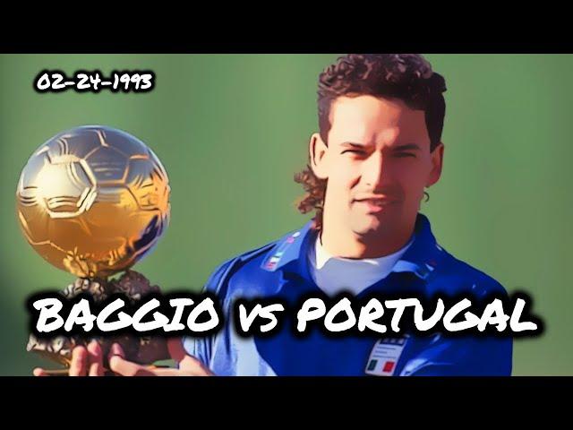 Watch ROBERTO BAGGIO At The Peak Of His Powers Against PORTUGAL! (February 1993)