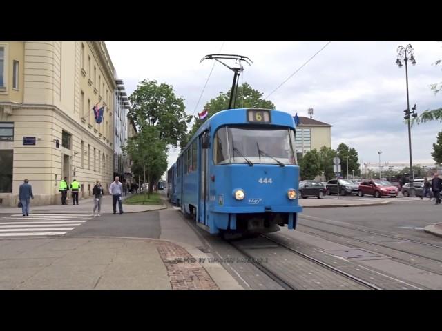 Trams in Zagreb, Croatia 2019 - Zagrebački električni tramvaj