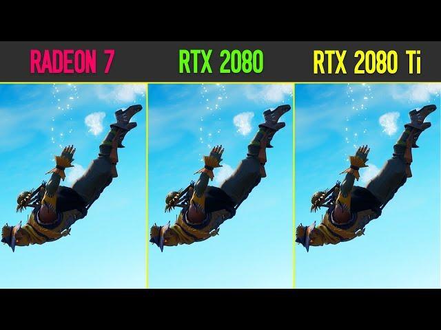 Radeon VII vs RTX 2080 vs RTX 2080 Ti Fortnite | i9 9900K 5GHz | EPIC Settings | 1440P