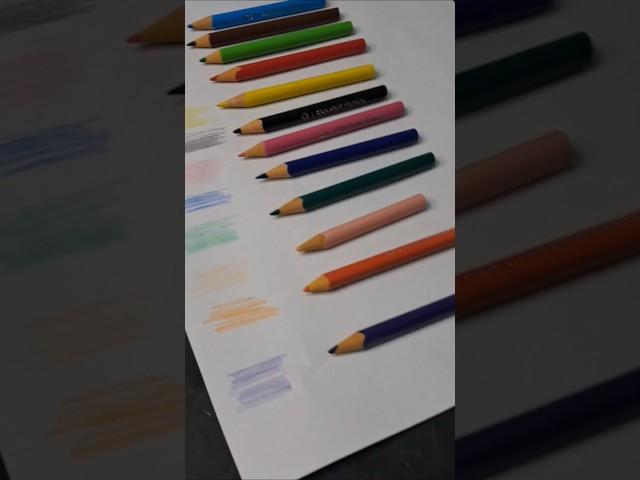 pencil colour review  ️   #art #pencil colour #trending #youtubeshorts #artist #robotart24