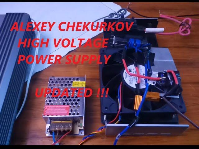 My New 2n3055 ALEXEY CHEKURKOV HIGH VOLTAGE FLYBACK POWER SUPPLY UPDATE !!!