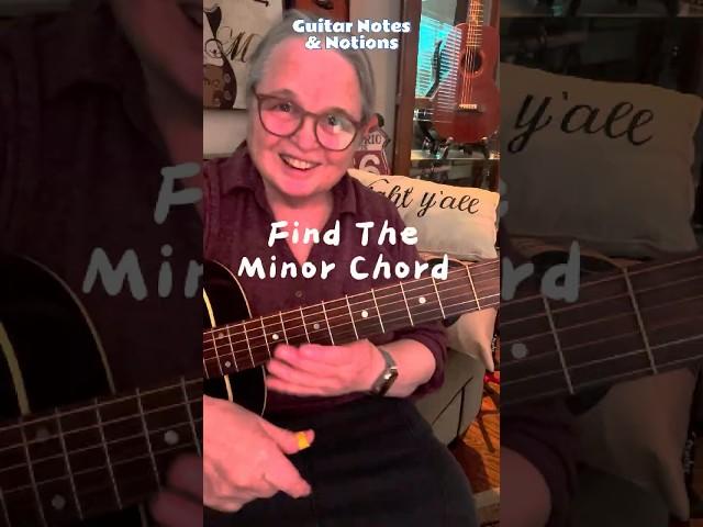 Find The Minor Guitar Chord   Learn To Navigate!     #guitarchords #acousticguitar