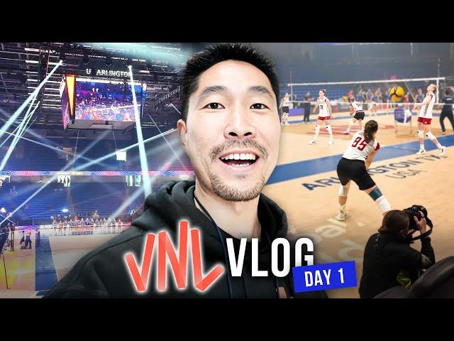 Watching My First VNL Women's Volleyball Tournament! | VNL 2024 Vlog (Day 1 of 6)