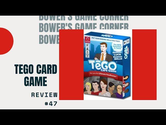 Bower's Game Corner #47: Tego Card Game Review