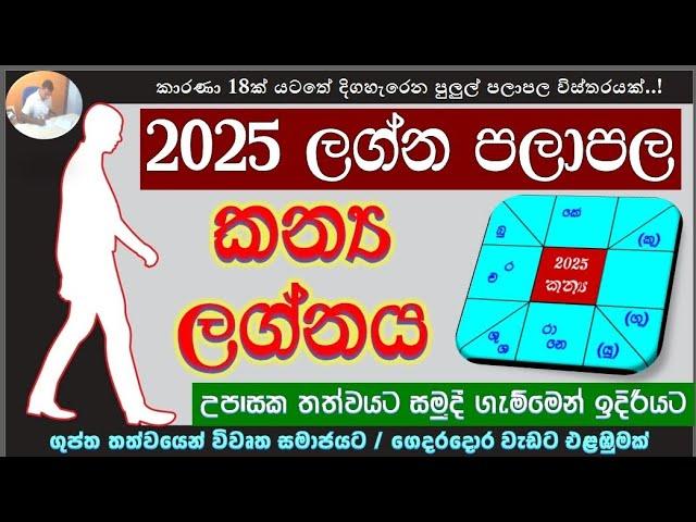 2025 කන්‍යා ලග්න පලාපල | Virgo | Knya Lagna Palapala #2025predictions #virgo