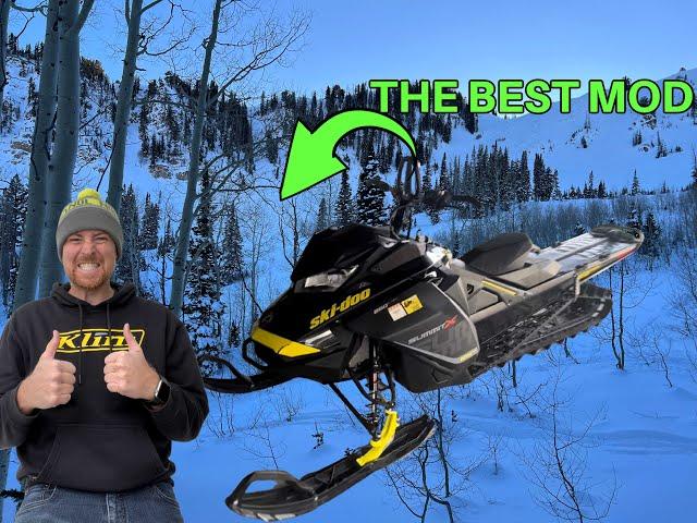 BEST SNOWMOBILE BACKCOUNTRY Skidoo MOD YOU CAN DO! Post forward kit!