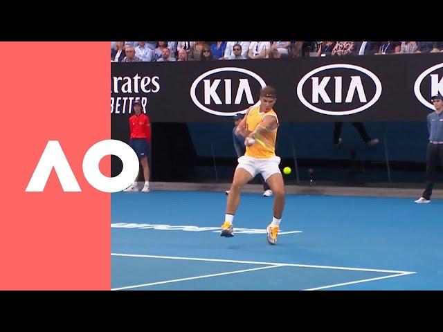 Swing and a miss for Rafa | Australian Open 2019