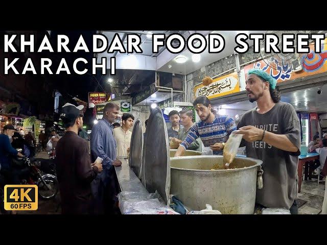 Kharadar Food Street Karachi - Walking Tourist 4K