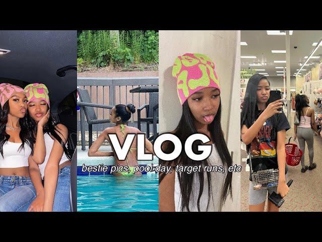 VLOG: BACK IN ATL?? | reunited, pool day, bestie pics, etc