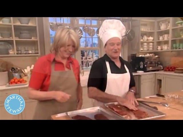 Robin Williams & Martha Stewart Can't Stop Laughing While Cooking Tacos | Martha Stewart