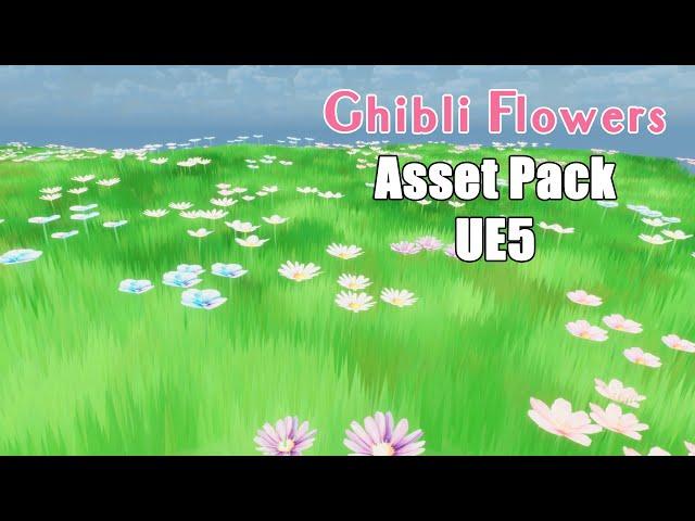 UE5 Ghibli Watercolor Flowers: In-Depth Technical Setup Guide (Materials, Foliage, RVT, LODs & More)