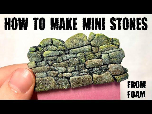 Make and Paint Realistic Stones From Styrofoam