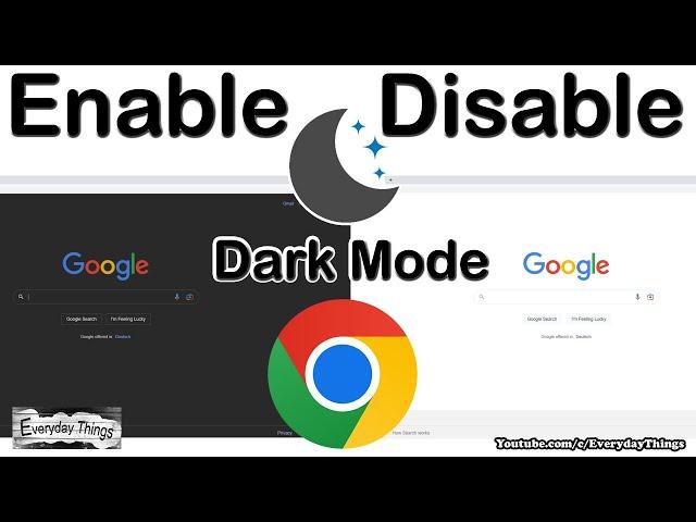 How to Enable or Disable Dark Mode on Chrome in just one click (PC & Laptop)