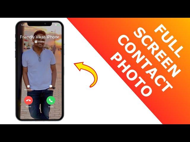 Full Screen Contact Photo iPhone! [2020]