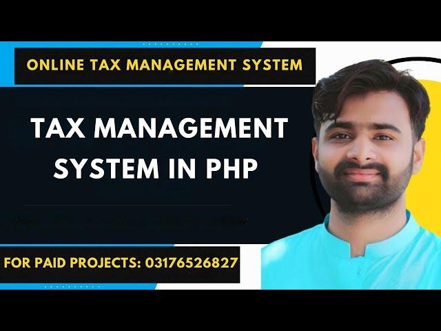 Online Tax Management System | Tax Management - Free CRM Software System using php mysql #cs619