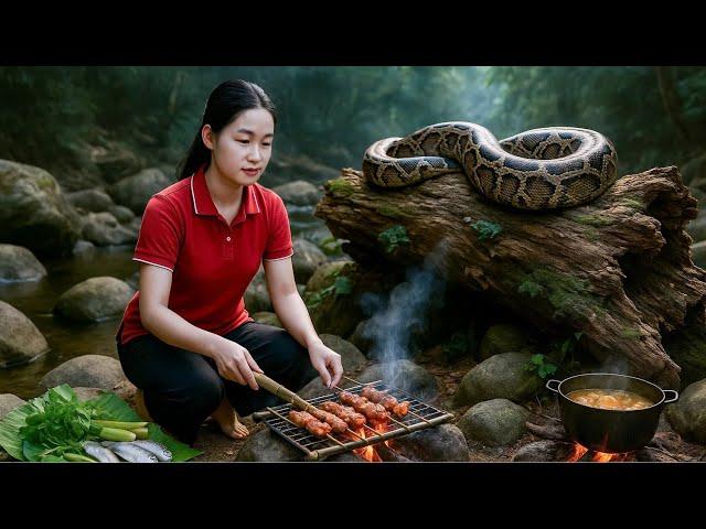 How To Survive And Feast In The Wild – BBQ By The Riverbank | Farm Life Tropics