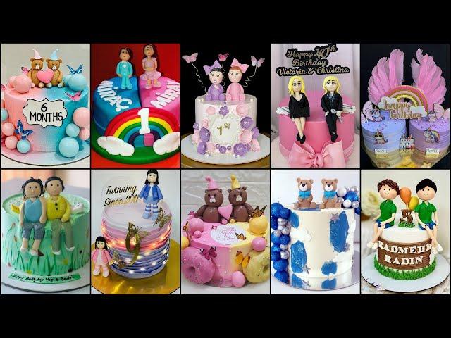 Twins Birthday Cake Designs 2023/Twins birthday Cake/Twins Cake Design/Birthday Cake Design#twins