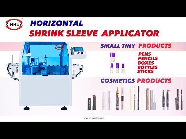 Horizontal Shrink Sleeve Label Applicator Machine for Small Cosmetics Products