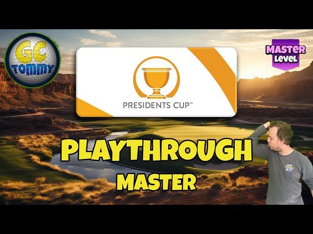 MASTER Playthrough, Hole 1-9 - Presidents Cup! *Golf Clash Guide*