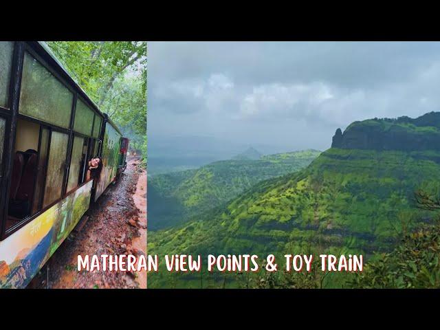 PLACES TO VISIT IN MATHERAN AND TOY TRAIN, The Hill Station in Monsoon | Echo Point | Charlotte lake