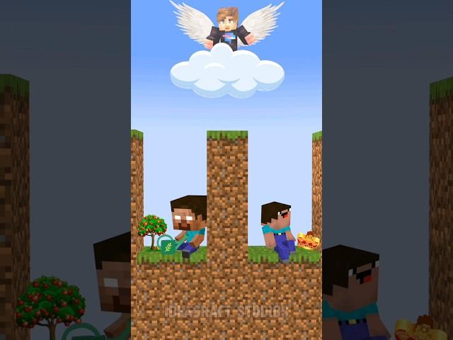 Who is the first to ESCAPE the trap - HEROBRINE OR NOOB?