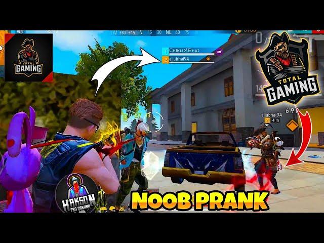 Noob Prank with Ajjubhai94  Total Gaming Must Watch | FREE FIRE MAX | HAKSON OFFICIAL | #freefire