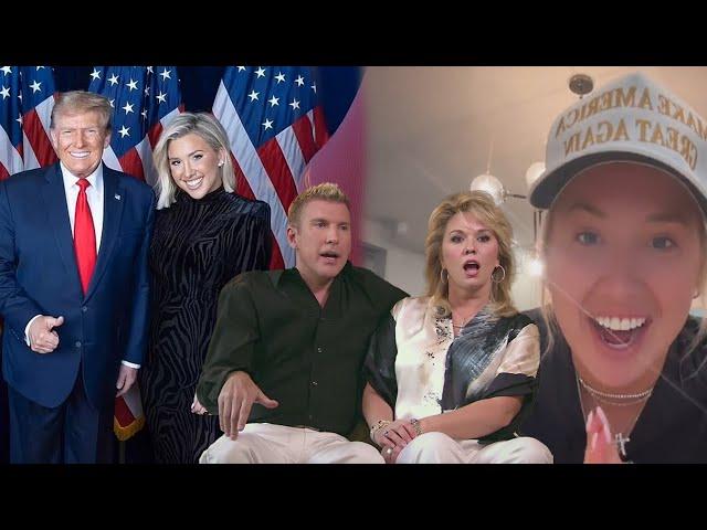 Savannah Chrisley REACTS to Parents Todd & Julie Being Pardoned by Trump