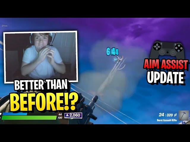 ISSA AMAZED After AIM ASSIST Update! Best Fortnite Controller Settings