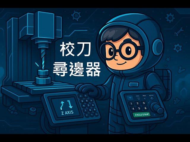 【CNC 機台模擬操作 #02】三菱M70機台模擬-尋邊器的使用&機台設定
