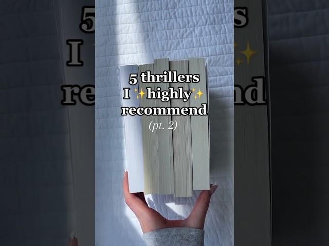 5 Must Read Thriller Books #bookrecommendations #booksuggestions #bookstoread #booktok