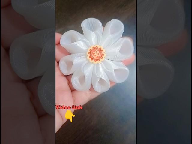 #Diy:Kanzashi flower! Ribbon flower Tutorial Amazing Kanzashi flower.