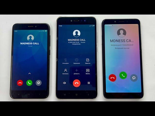 Redmi 4X VS Redmi Note 5A VS Redmi 6 / Crazy Cool Incoming Call & Outgoing Call