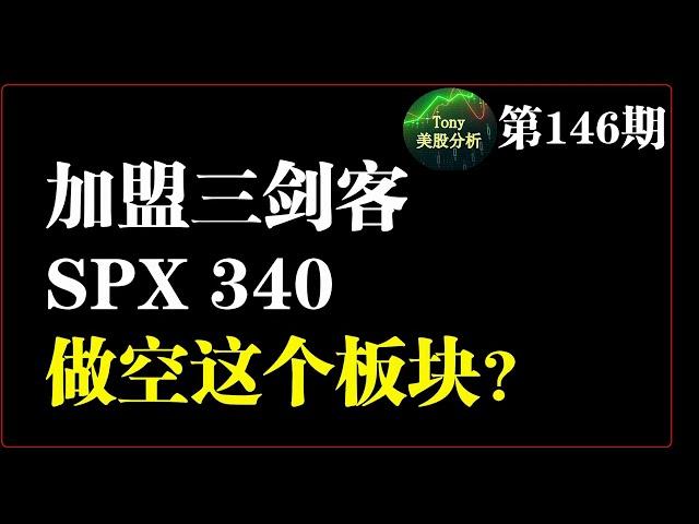 美股分析 146期 新一个剑客加盟三剑客。。 $SPX 这周能破 3600吗？为什么做空金融板块？Tsla jpm ms bac c amzn cost