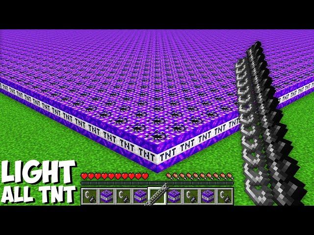 How to LIGHT 1000 PORTAL TNT AT THE SAME TIME in Minecraft ? HUGE PORTAL EXPLOSION ?