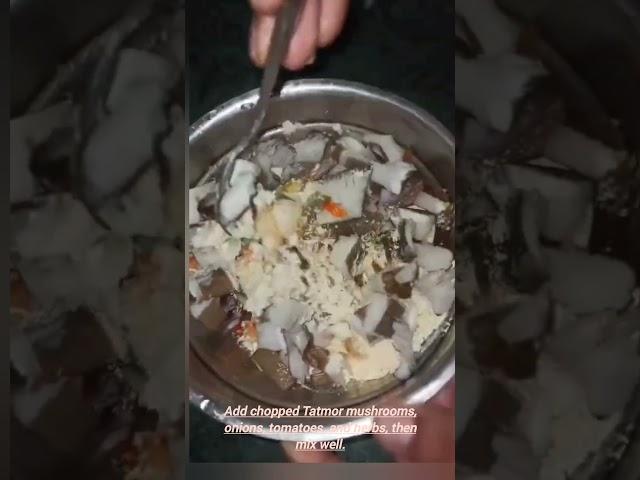 "Chilla made from wild Termitomyces mushrooms—earthy, nutritious, and delicious!"