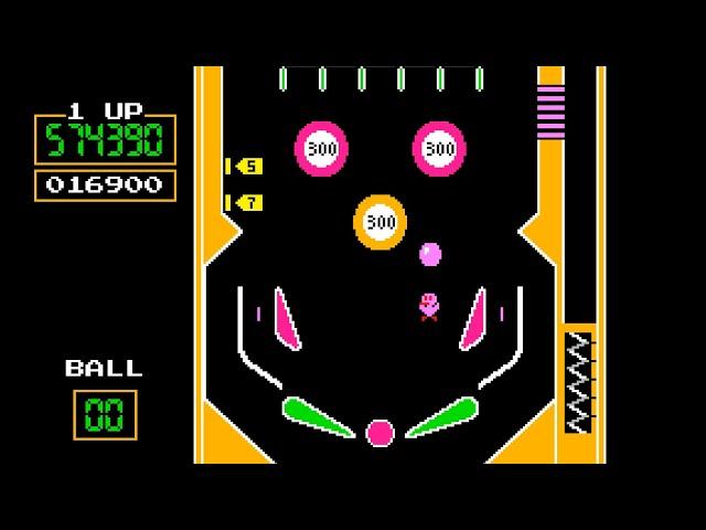 VS. Pinball (Arcade) version | gameplay session for 1 Player ️