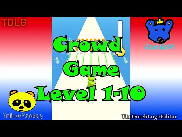 Crowd Game  - Level 1 - 10 iOS Dutch Gameplay