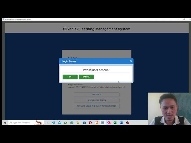 Verifying User Account in the SilVerTek LMS