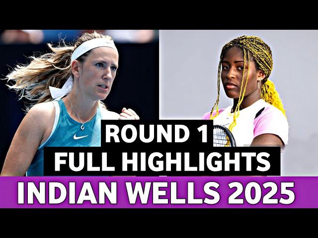 Victoria Azarenka vs Ngounoue Classy Tennis Full Highlights Today - Indian Wells Open 2025