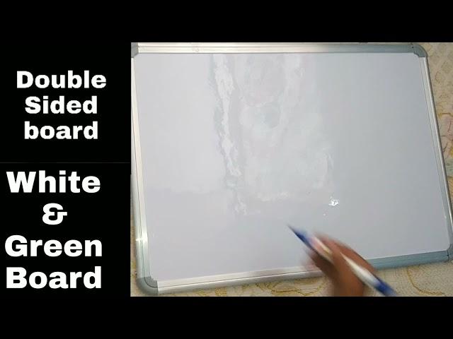 Double sided White and green board for Online teaching