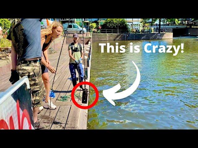 She Can't Believe it! Magnet Fishing in Amsterdam Went Crazy!!