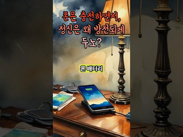 폰은 충전하면서, 정신은 왜 방전되게 두노? #정신방전 #마음소진