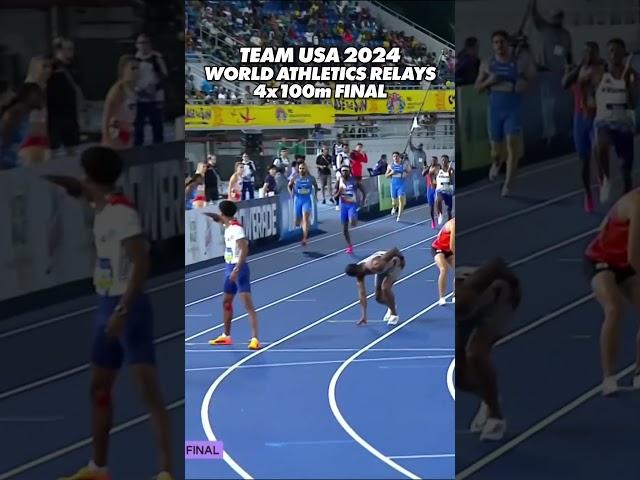 Team USA 4x100m World Athletics Relays Finals Win!