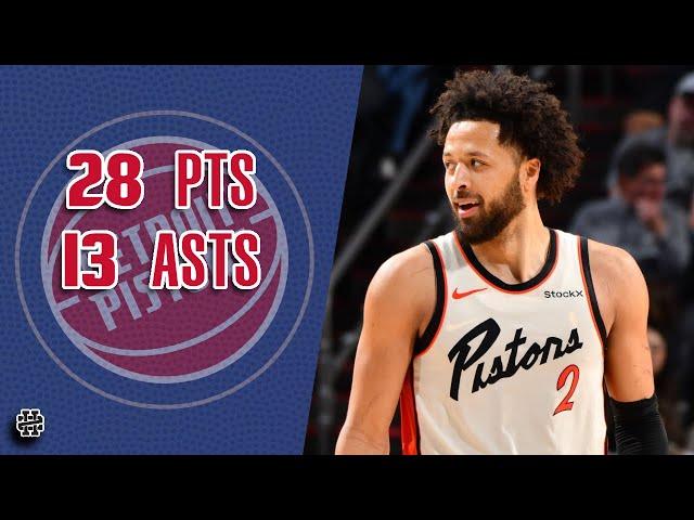 Cade Cunningham 28 pts 13 asts vs Suns 24/25 season